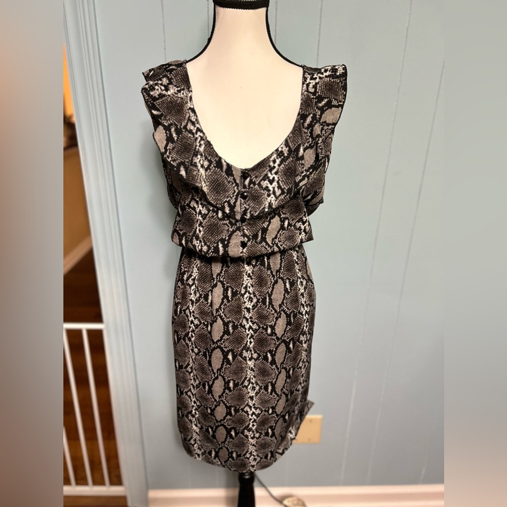Snake print dress